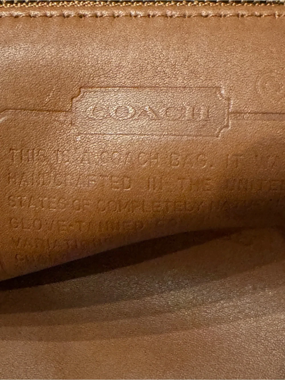 Coach vintage unisex Men's Leather Briefcase in Cognac B6C-5266